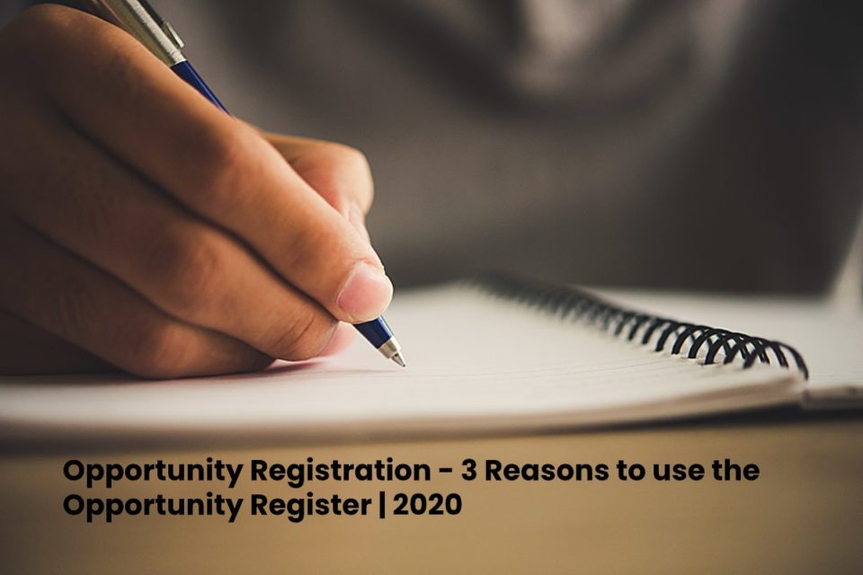 image result for Opportunity Registration - 3 Reasons to use the Opportunity Register